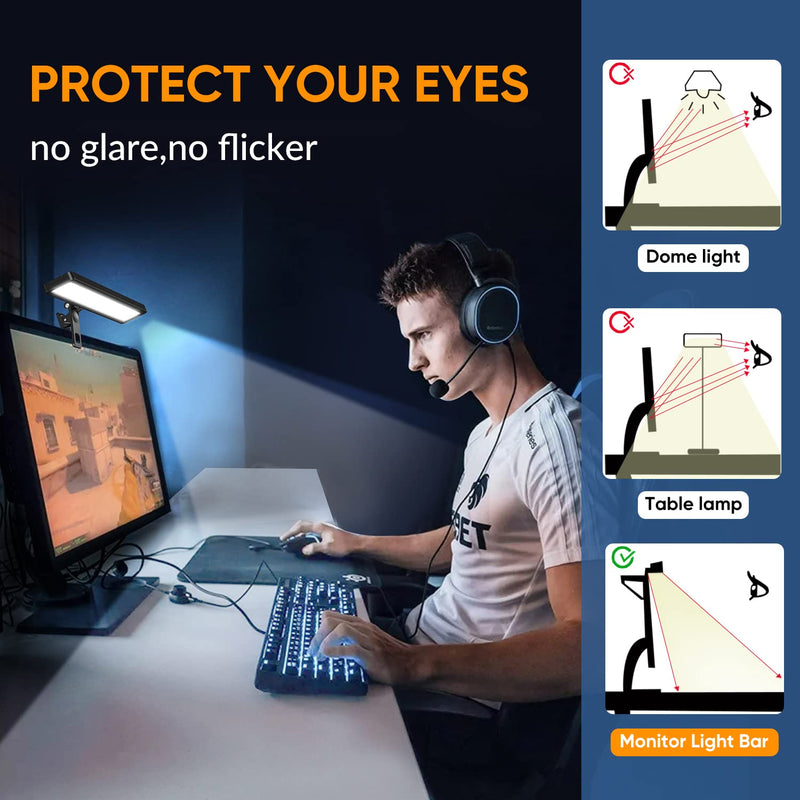 Video Conference Lighting with Tripod for Laptop&Computer -Webcam Light for Streaming-Zoom Lighting with 3 Dimmable Color & 10 Brightness Level for Self Broadcasting and Live Streaming Zoom Light