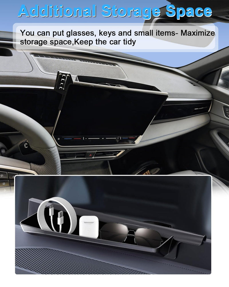 PZK Car Phone Holder for Mazda CX-5 2021-2025 Accessories 10.25-Inch Screen | Magnetic 15W Fast Wireless Charging Car Phone Mount Magsafe with Sunglasses Storage Box 360° Rotation Hands-Free CX5 CX-5 2021-2025 Magsafe+ Wireless Charging