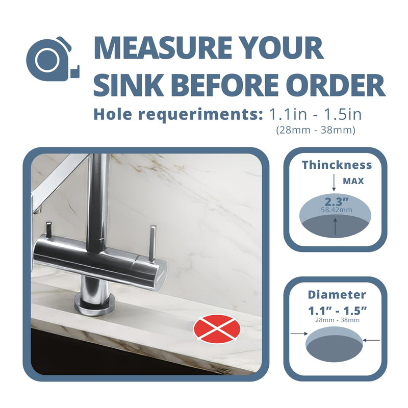 SBEN Built-in Kitchen Sink Soap or Lotion Dispenser Set, Stainless Steel, Chrome Pump, 17 oz PET Bottle, Durable ABS Head, 360° Rotation (Chrome)