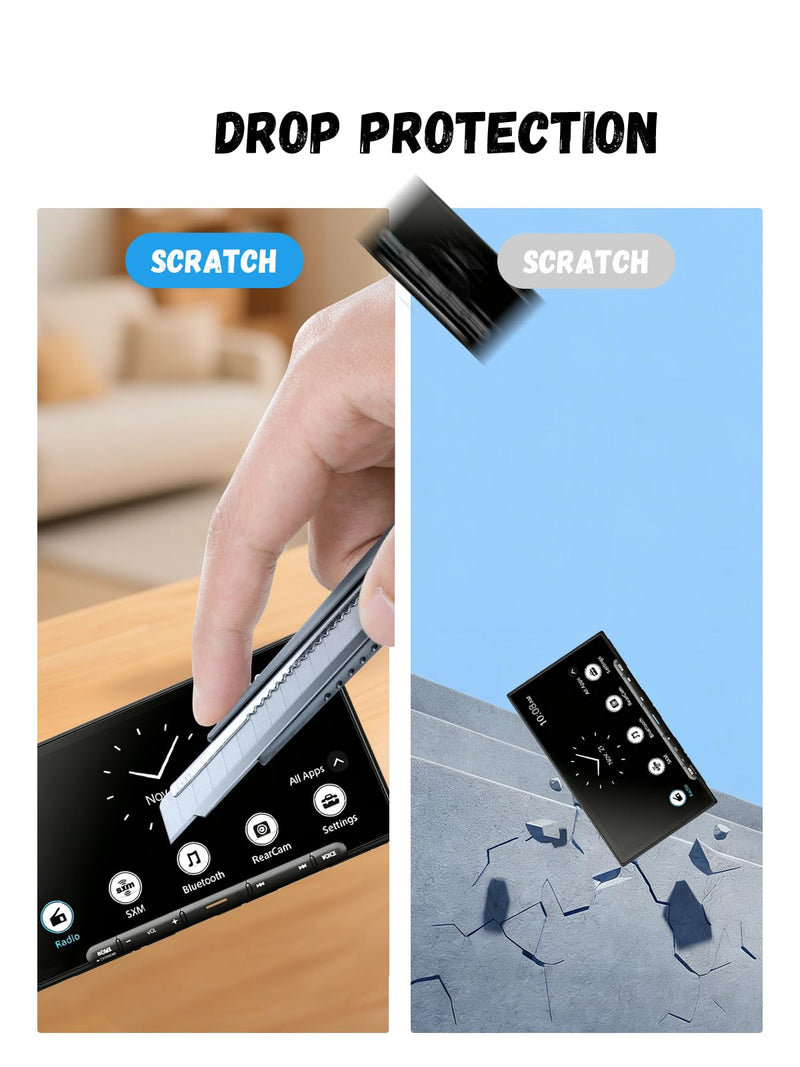 [2 Pack] for Sony XAV-AX6000 / XAV-AX4000 6.95" Hydrogel Film Screen Protector. Self-Healing Anti-Scratch Bubble Free Easy Installation.