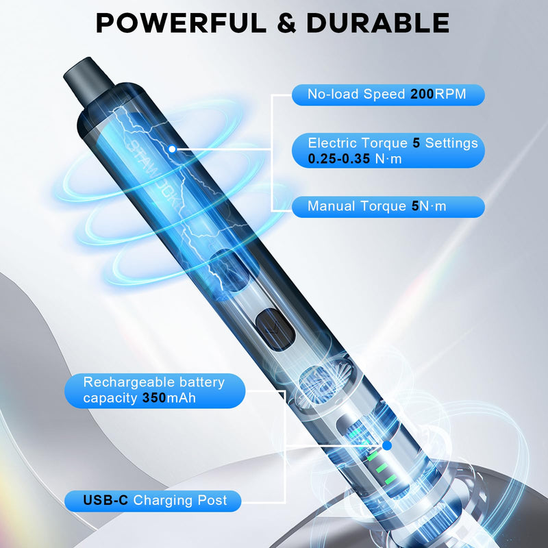 68 in 1 Mini Electric Screwdriver, Precision Electric Screwdriver Set with Magnetic Bits, Rechargeable Portable Screwdrivers - Cordless Power Repair Tool Kit for PCs and Electronics
