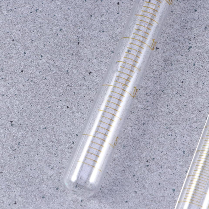 Graduated Glass Test Tubes with Screw Caps Tube Set 10Ml 15Ml 20Ml 30Ml Sample Storage for Liquid Measuring Candy and Lab Use 6.10 in