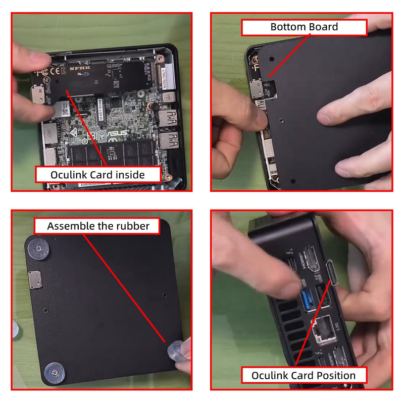 2280 PCI-E 5.0 4.0 M.2 M-Key NVME to Oculink SFF-8612 SFF-8611 & SSD Host Adapter with for NUC15 Pro Mini PC Computer Slim Type NUC15CRK Slim Type NUC15CRK Kit