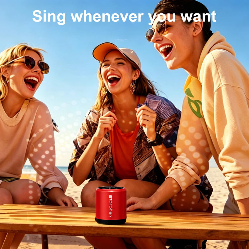 Mini Portable Bluetooth Speaker | Bluetooth 6.0 | 5W full-range speake | easy to carry around | Battery life: 4–6 hours Blue
