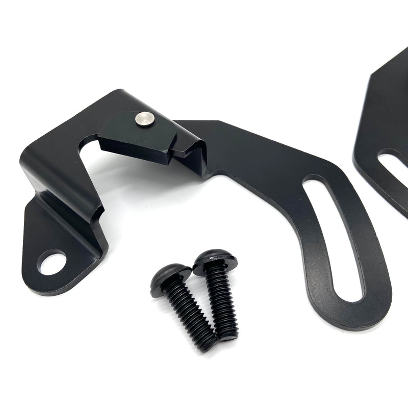 Region Offroad Rear Seat Rear Side Mounting Brackets and Bolts Compatible with Jeep Wrangler TJ 1997-2002, Black