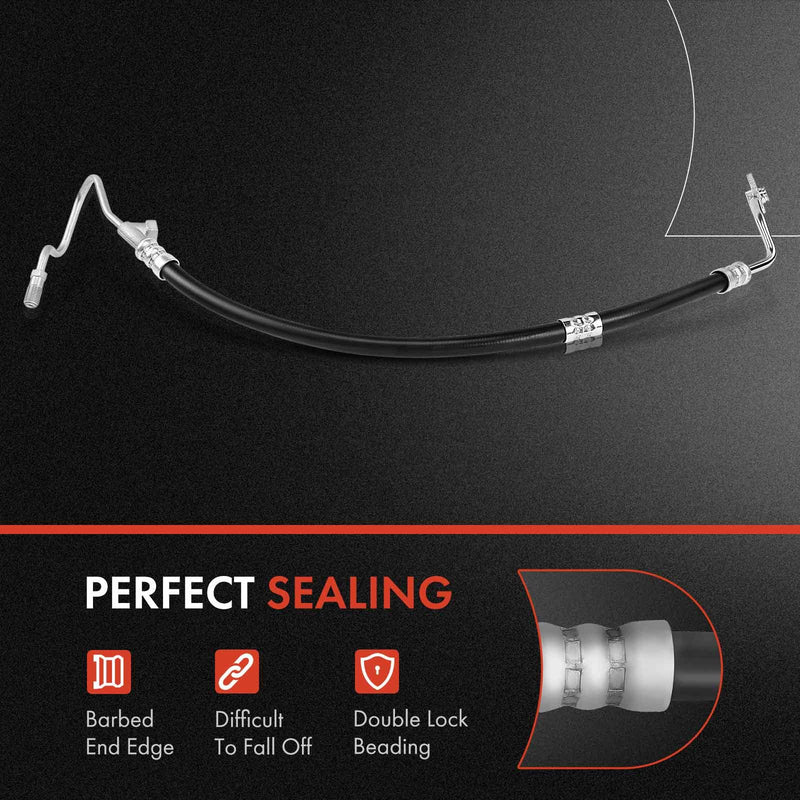 A-Premium Power Steering Pressure Hose Line Assembly Compatible with GMC, Chevrolet, Cadillac Models - Silverado 1500, Silverado 2500, Silverado 3500, Escalade, Sierra 1500, Sierra 2500, Yukon