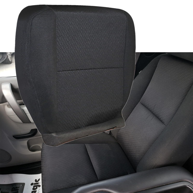 SecosAutoparts Driver Side Bottom Cloth Seat Cover Black Compatible with Chevrolet Silverado 1500 2500 3500 GMC Sierra Tahoe Suburban Avalanche Yukon 2007 2008 2009 2010 2011 2012 2013 2014
