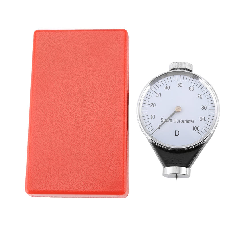 Durometer Hardness Tester Rubber Tire Durometer Rubber Tire Durometer Gauge 0-100 Degrees with Large LCD Display (Type D) Type D