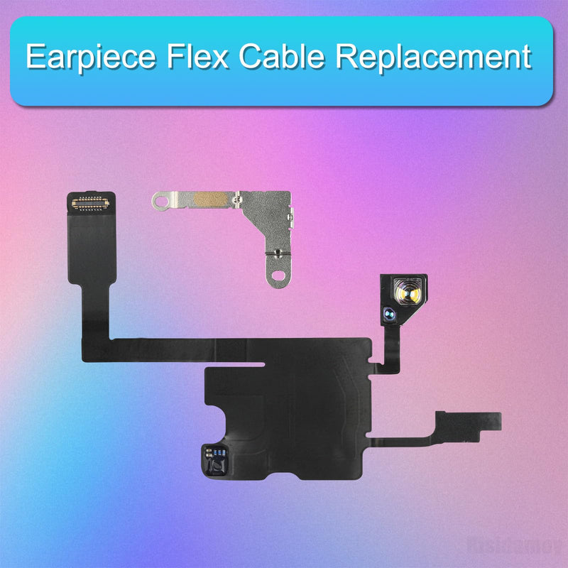 Earpiece Flex Cable Replacement for iPhone 14 Pro Ear Speaker Connector Repair for iPhone 14pro Proximity Ambient Light Sensor Fix for A2650 A2889 A2890 A2891 A2892