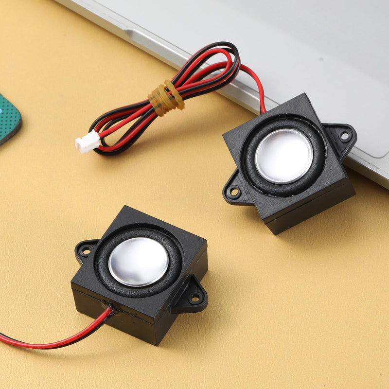 4 Pcs 8 Ohm Speaker 3 Watt Mini Small Speaker | Single Cavity Speaker Full-Range Cavity Mobile Portable Machine Speaker Connector 5V for a Variety of Electronic Projects