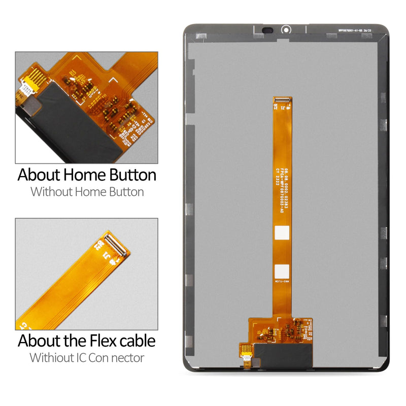 for Samsung Galaxy Tab A9 2023 Wi-Fi SM-X110 Screen Replacement 8.7" Black TFT Display Assembly Touch Digitizer with Repair Kit (Not Compatible with LTE SM-X115) (SM-X110)