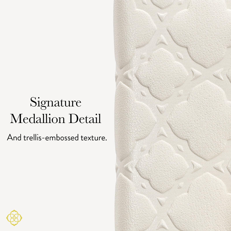 Kendra Scott Trifold MagSafe Wallet -Detachable Card Holder -Ivory Filigree | Phone Wallet with Snap Closure - Compatible w/MagSafe Phones & Cases - MagSafe Wallet for iPhone 17 Pro Max/16/15/14/Pixel 10 Ivory Filigree