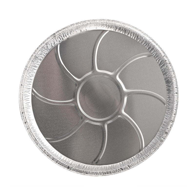 Frcctre 45 Pack 13 Inch Round Aluminum Foil Pans, Heavy Duty Disposable Round Tin Foil Pans Pizza Pans for Baking, Cooking, Storage, Roasting, Reheating - Freezer & Oven Safe