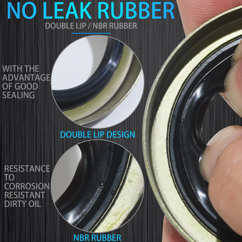 10pack ID 1.719" x OD 2.565" Trailer Axle Hub Wheel Grease Seal with Pin for 3500lb Spindles #84 RV Axle Dexter Replace 171255TB 10-19