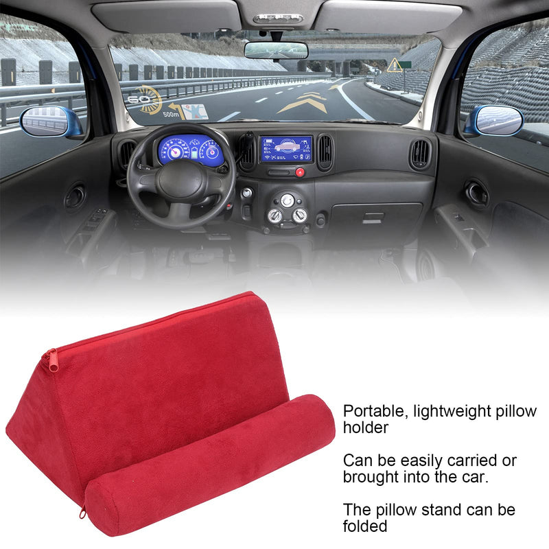 Pillow Tablet Stand, Portable Mobile Phone Support Bed Rest Cushion Tablet Reading Holder Tablet Pillow Stand Holder for Tablet Book Tab Stand Holder for Bed Armrests Carpet,