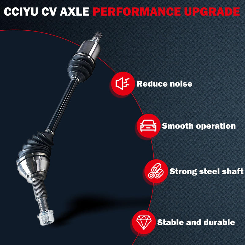 cciyu NCV53115 CV Axle Shaft Assembly Fit For INFINITI JX35 3.5L,For INFINITI QX60 3.5L,For Nissan Pathfinder 3.5L 2013-2017 Front Left Drive Side