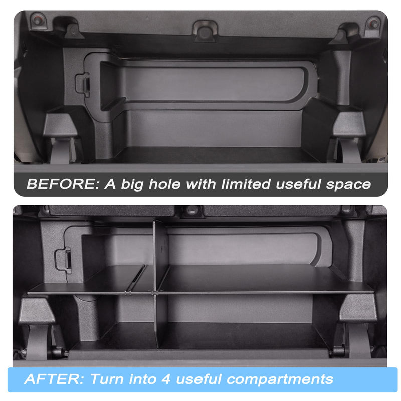 JKCOVER Glove Box Organizer Compatible with 2024 2025 Toyota Tacoma(4th Gen Tacoma) Glove Box Compartment Insert Storage Divider Accessories (Patent Design For Tacoma 2024+