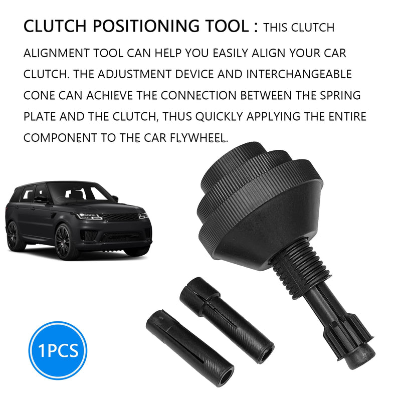 Clutch Alignment Tool Car Alignment Tool Kit Automotive Light Trucks AC Single Disc Clutch Centering Removal Tool Universal Clutche Plates Correction Tools 2 Plastic Sleeve for Refitting Black