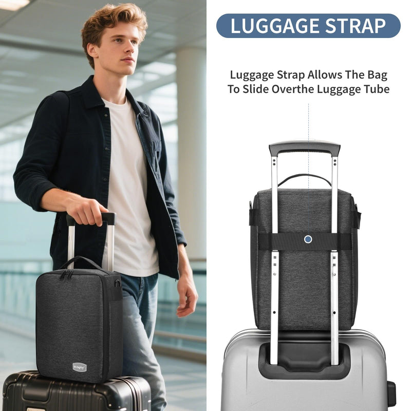 G-raphy Camera Insert Bag Lenses Cases with Large Capacity Camera Case Dividers with Grab Handle and Removal Strap Shockproof for DSLR SLR Mirrorless Cameras and Other Photography Accessories (Grey) Grey