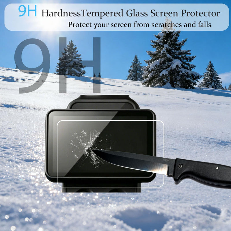 PCTC 3 Pcs Screen Protector for DJI osmo pocket 4 pro | 9H Hardness Tempered Glass for DJI pocket 4 pro Accessories, Anti-Scrach Anti-Fingerprint Anti-Bubble