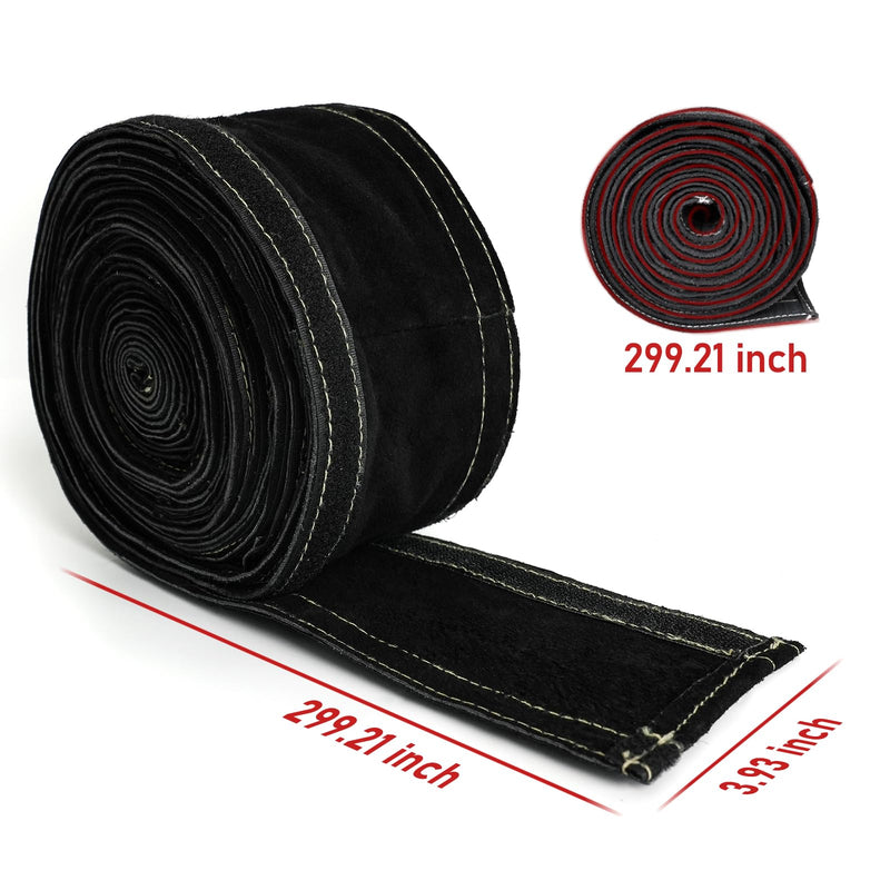 YESWELDER TIG Welding Torch Cable Cover Flame Resistant Leather Black Cover 7.6 Meters(25 Feet Length) 25 Feet(7.6 Meters)
