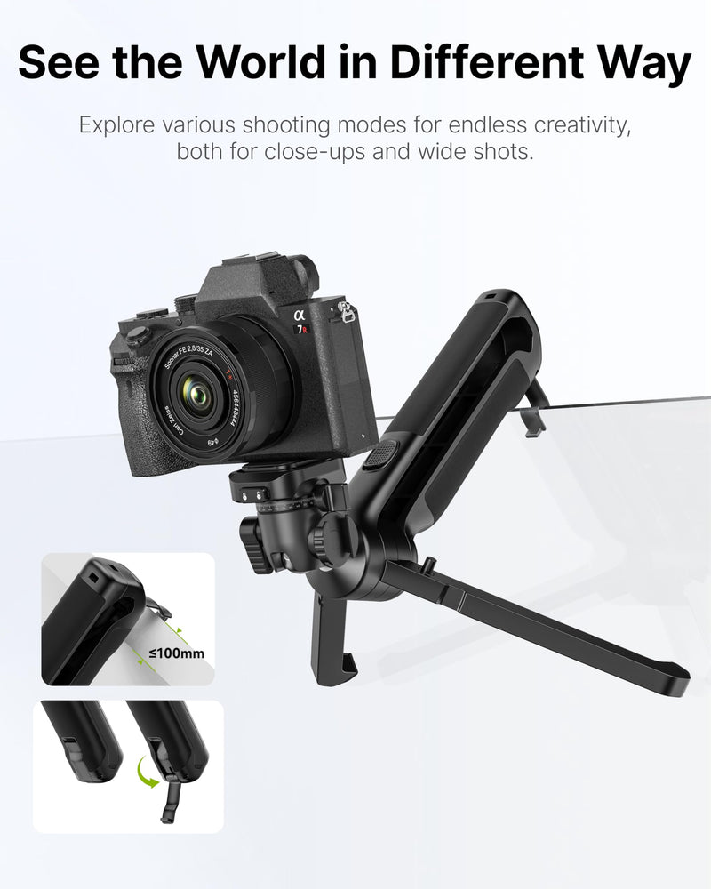 ULANZI TT38 Mini Tripod for Camera, One-Click Open Tabletop Camera Tripod | Pocket