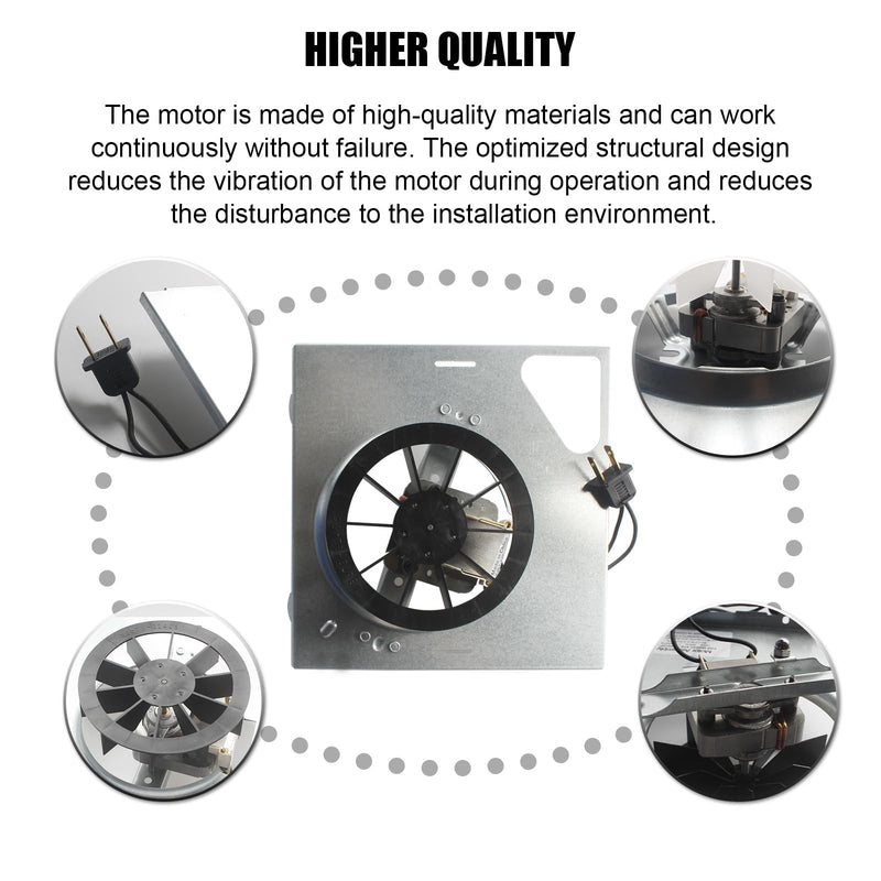 Upgrade 678-G/2678F-A Bathroom Exhaust Fan Motor 8" x8-1/4 Fits for Nutone 763 763N Compatible with Broan 679-E/2679F-A 679FL-C N679-C 679L, S97015163