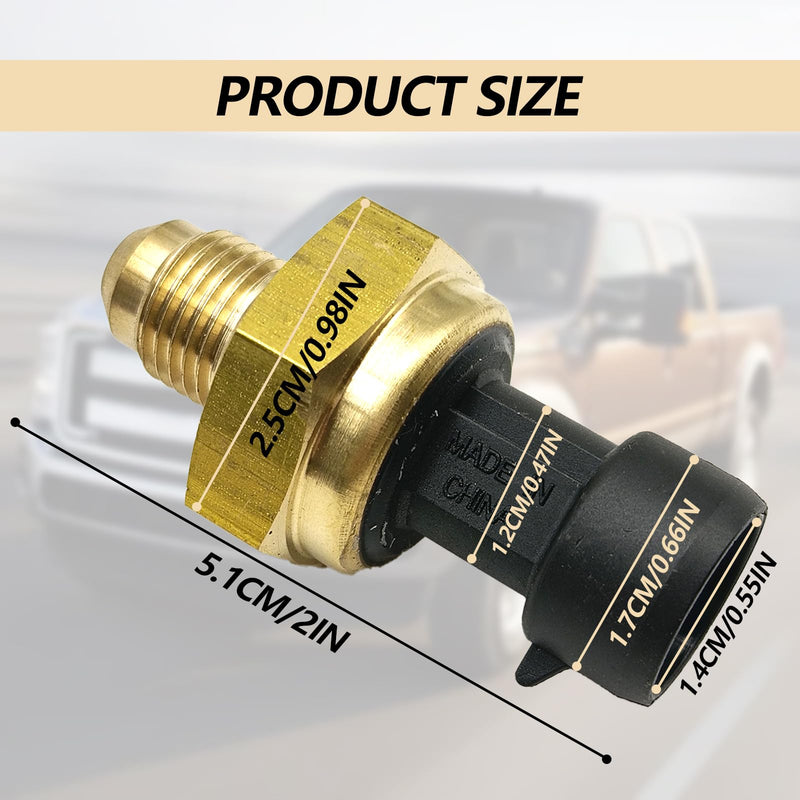 EBP Exhaust Back Pressure Sensor EGR DPFE6, 1850352C1 1850352C2 5C3Z-9J460-B 1850352, Compatible with 6.0L 2005-2010 Diesel