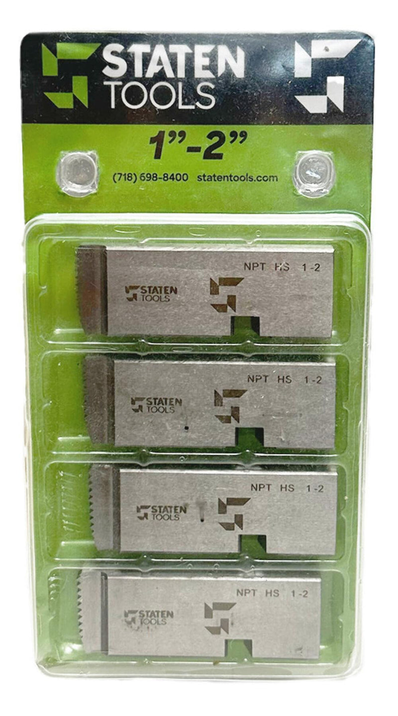 NPT Universal 47770 1"-2" HS Hardened steel Pipe Dies fits RIDGID 811, 811A, 815A Die Head HS 1"-2"