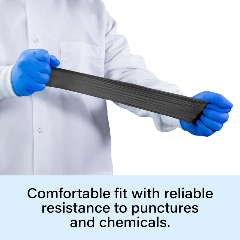 1st Choice Black Nitrile Exam Gloves 4 Mil, Latex Free Disposable Nitrile Medical, Food Safe for Cooking, Cleaning, Salon Use Large 2 Boxes of 100