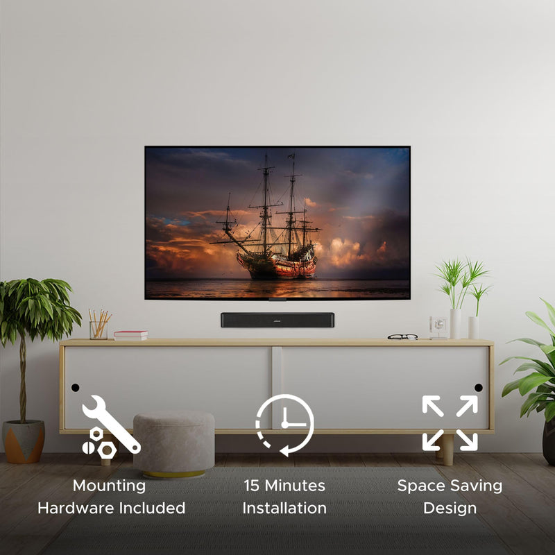 Sound Bass Solo 5 Wall Mount Bracket for Bose Solo 5 Sound Bar, Complete Kit with All Mounting Hardware, Compatible with Series II Soundbar, Designed in The UK by Soundbass
