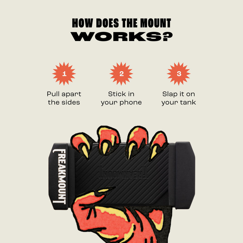 FREAKMOUNT 2.0 Magnetic Motorcycle Phone Mount - Compatible with Harley Davidson - Premium Billet Aluminum Holder for Gas Tank, High-Speed Magnet Accessories - Fits Most Phones, Black