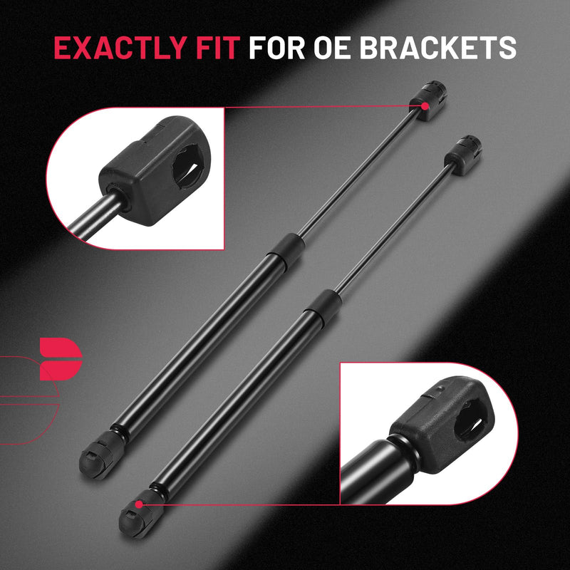 BDFHYK C16-15208 16in/45Lbs (200N) Gas Shocks Struts for Leer are Camper Shell Topper Rear Window Bed Cover, Cabinet Door, Outdoor Bench lid, Toolbox, Boat lid, Set of 2 16 Inch 45 Lbs / C16-15208