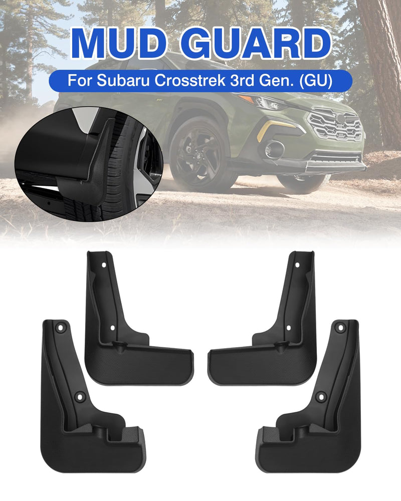 Autorder Mud Flaps Fit for 2024-2025 2026 Subaru Crosstrek Accessories Splash Guards Mudflap Fender Flares Front and Rear Mud Guard Set 4PCS 2024+ Subaru Crosstrek