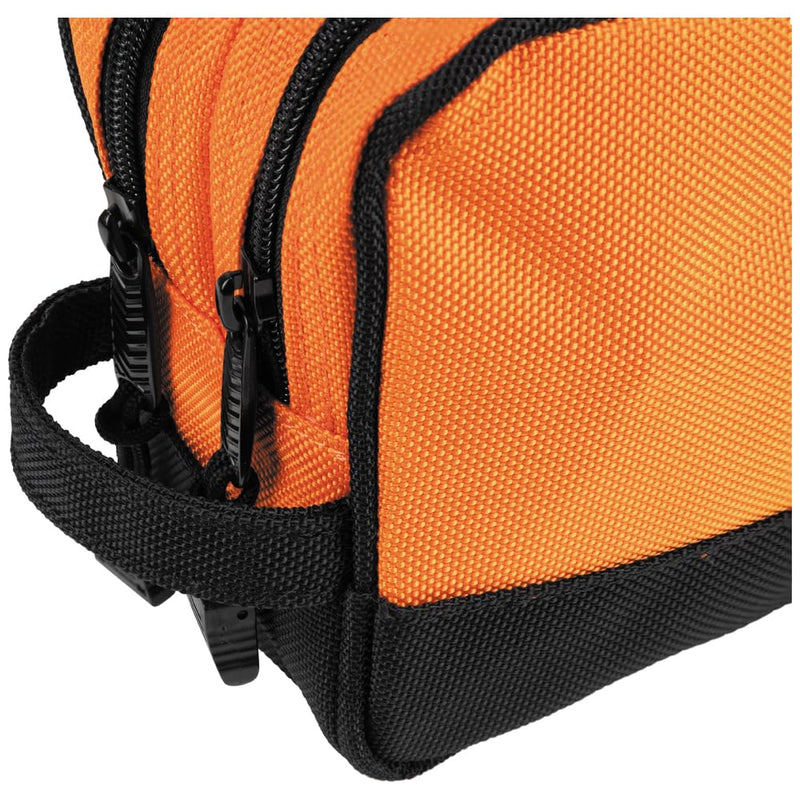 Klein Tools Tool Pouch, Dual Compartments, Heavy-Duty Tool Bag Organizer, Multipurpose Bag Dimensions NA | 2-Pack