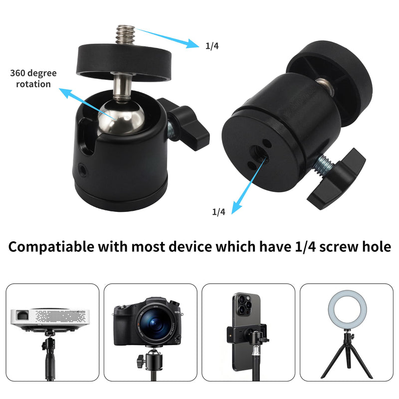 Camera Tripod Screw Adapter Kit 1/4 to 3/8 Adapter Tripod Accessories Attachments Hot Shoe E Clip for DSLR Camera 30PCS