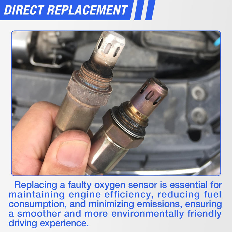 O2 Oxygen Sensor 15717 Downstream Upstream Compatible with 1990-2014 Ford F150 F250 F350 Ranger Explorer Escape E150 E250 Mazda Lincoln Mercury Jaguar Oxygen Sensors # 15716 15664 (2Pcs) 2