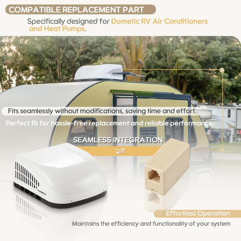 Upgraded 3313107.037 A/C In Line Coupler Fits for Dometic A/C with Heat Pumps, Cable Connection