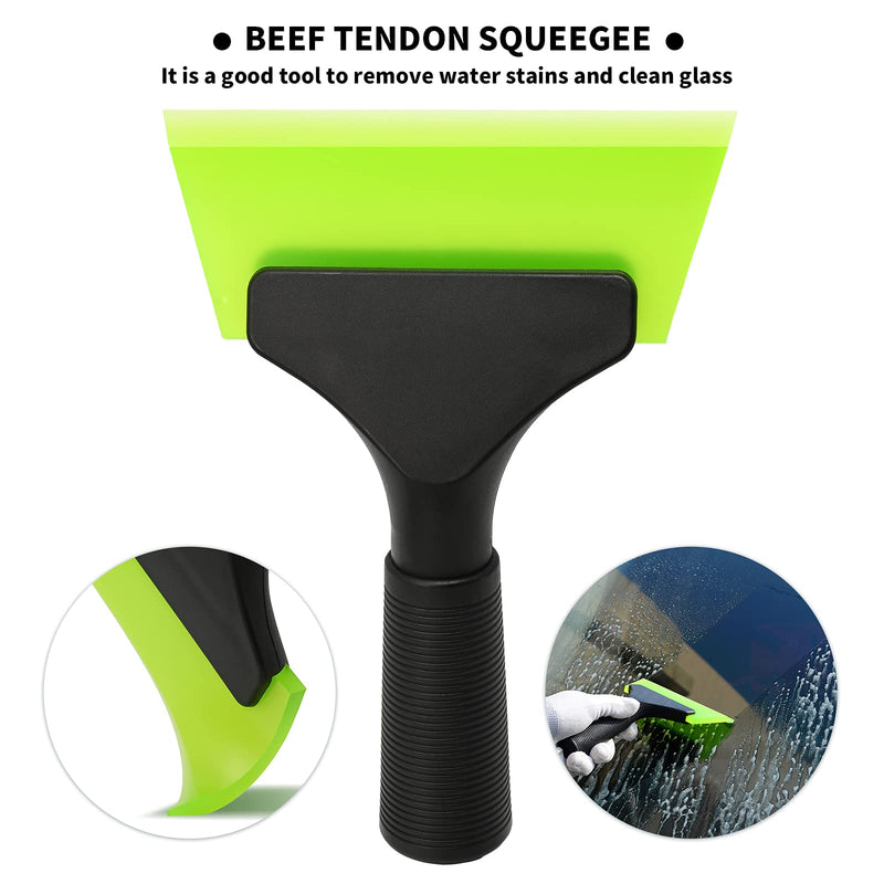 Vehicle Tint Squeegee PPF Tools Car Wrap Kit Corner Shank Scraper Window Water Wiper Knife Blade Cutter Car Paint Protective Film Wrapping Kit Window Tint Tools PPF Installation Kit
