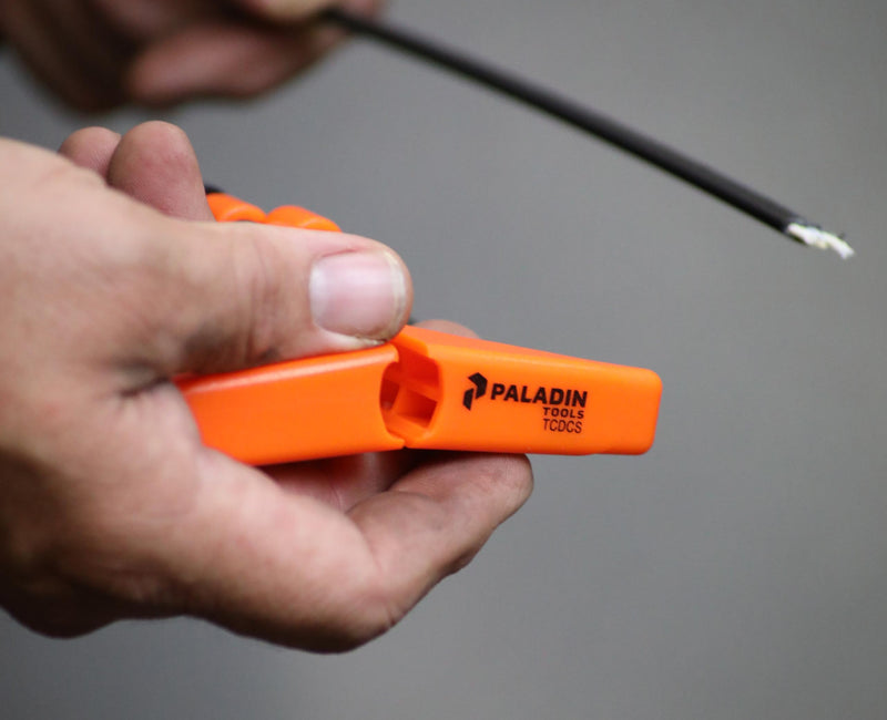 Paladin Tools Fiber Optic Stripper, Drop Cable Fiber Stripper, Strips 8.1 mm Drop Cables for Fiber Applications (Pro Grade)