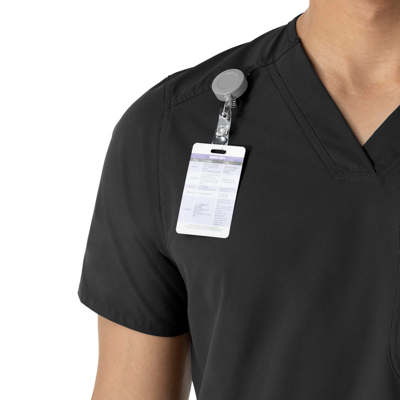 Carhartt Scrubs C16113 Force® Modern Fit V-Neck Top Large Black