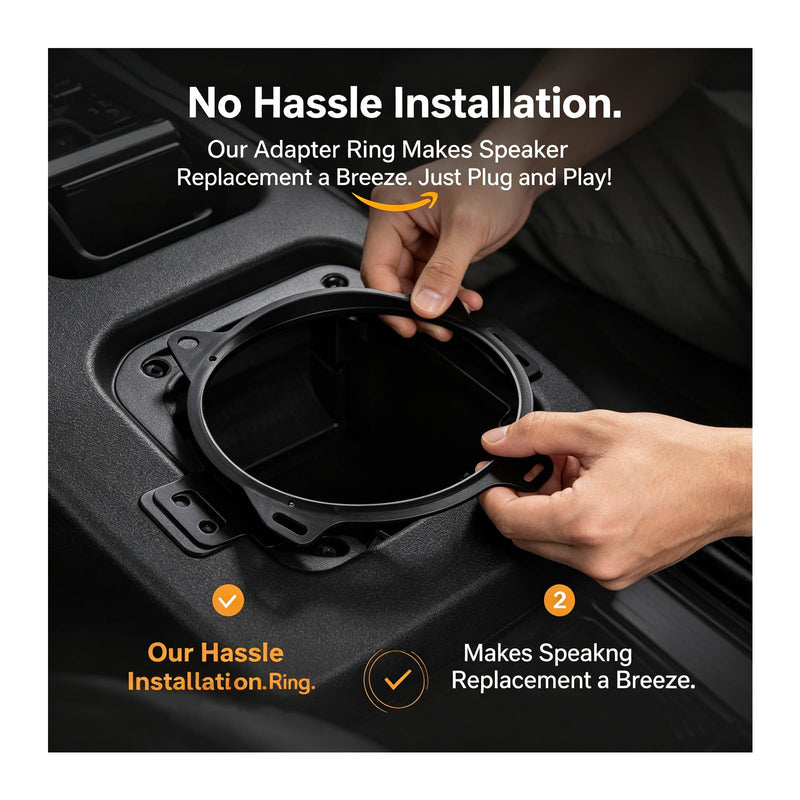 6x9 Rear Deck Speaker Bracket Adapter Spacer Ring Fits for Toyota Corolla | Compatible with 2003-2013 Corolla 2002-2011 Camry 2007-2013 Yaris 2004-2009 Solara