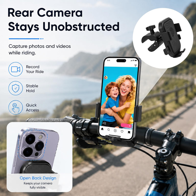 Stroller Phone Holder,Shopping,360° Rotation Phone Holder for Stroller,Stroller Phone Mount,Phone Holder for Golf Push Cart,Golf Push Cart Phone Holder for Smartphones