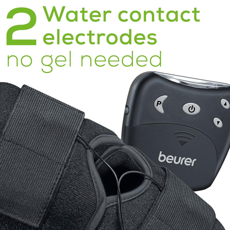 Beurer EM29 2-in-1 Knee and Elbow TENS Machine for Pain Relief with 20 Intensity Levels, 4 Programs, and Reusable Water Contact Electrodes, Digital Muscle Stimulator Device EM29 - Knee and Elbow