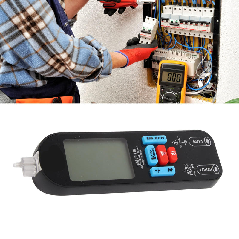 Multimeter Tester, 1999 Counts LCD Display Digital Multimeter, Portable Auto Ranging Amp Tester with Back Lights for Testing AC and DC Voltage, Capacitance, Resistance, Diode