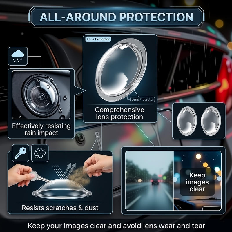 2PCS Car Camera Lens Protector,Essential Car Rear View Camera Cover for Dust and Scratch Protection,High-Transparency Cars Backup Cameras Cover for Cars SUVs Trucks