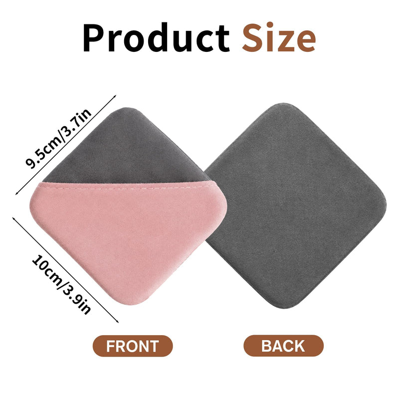 Car Screen Cleaner, 4''×4'' Square Microfiber Cloth Non-Scratch (Pink) | Universal Auto Touchscreen Cleaning Wipes Foldable Touch Screen Cleaner Cloth for Vehicle Dashboard Car Display Interior