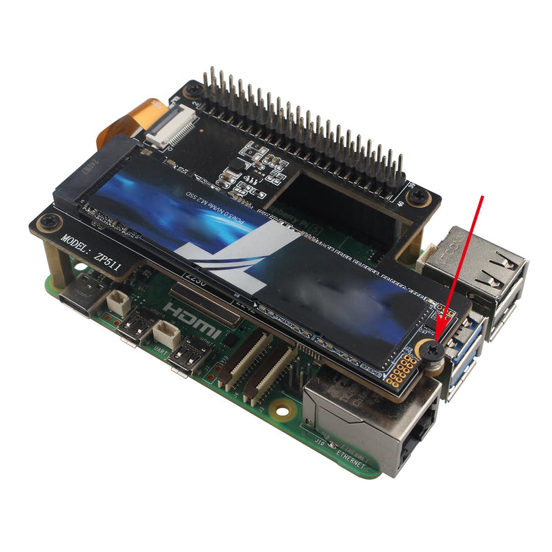 ZDE ZE019 M.2 SSD Screws Kit NVMe M.2 SSD Mounting Screws Computer Motherboard Screws Components for Asus MSI Gigabyte ASRock Motherboard and Raspberry Pi 5