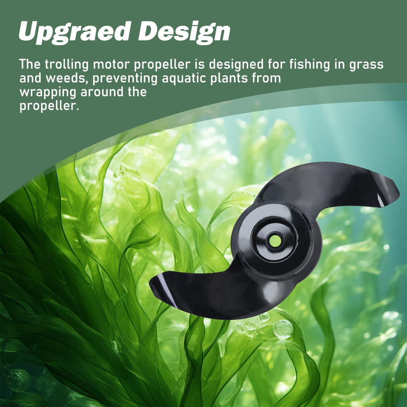 000-15237-001 Trolling Motor Weedless Propeller Prop 2 Blade Replacement for Ghost Trolling Motor