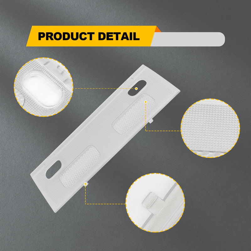 Interior Overhead Console Dome Light, Ceiling Cab Dome Lights Cover, Clear Lens Frosted Housing Compatible with 2007-2013 Chevy Silverado GMC Sierra Yukon Tahoe Cadillac Escalade Suburban Avalanche
